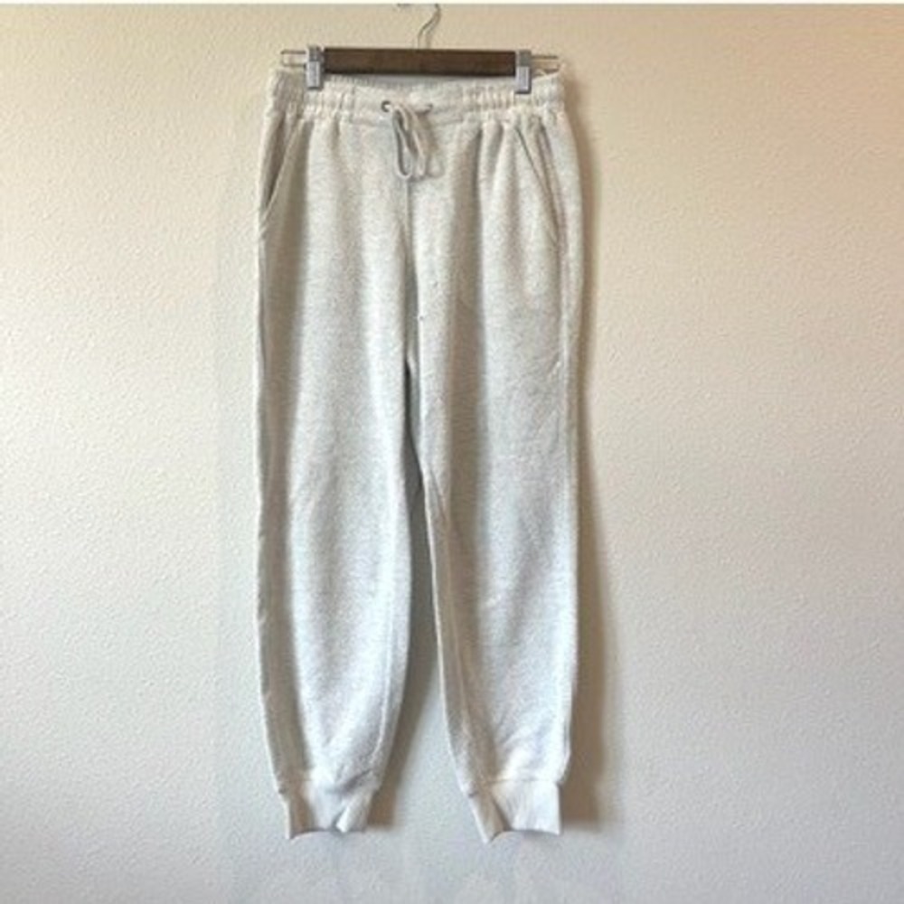 Splendid Collection Oatmeal Heather Knit Jogger Sweatpants Mens M Gray